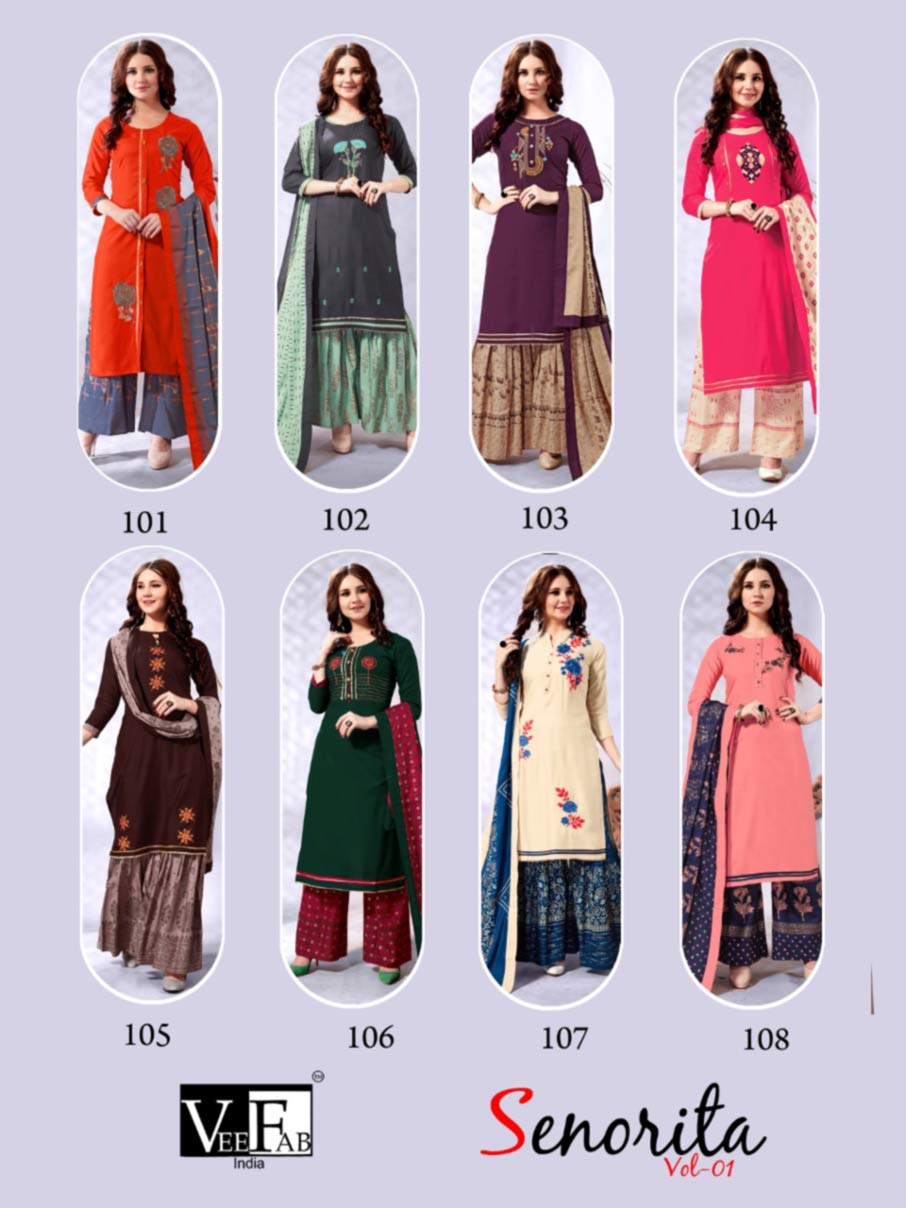Veefab Senorita Vol-1 Dupatta Kurti Manufacturer Veefab Senorita Vol-1 Dupatta Kurti Manufacturer